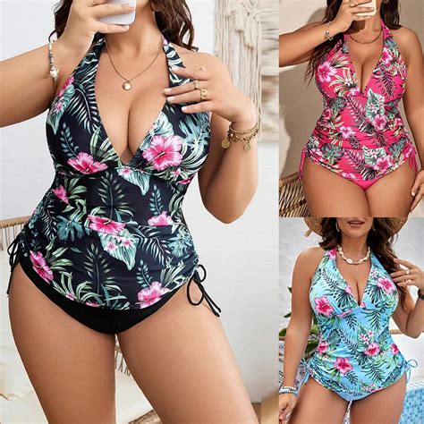 Conjunto De Bikini Para Mujer De Dos Piezas De Talla Grande Traje De Ba O Ba