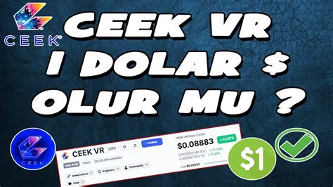 CEEK VR 1 DOLAR OLUR MU CEEK ANALİZ PİYASA ŞAHLANDI ceekvr ceek