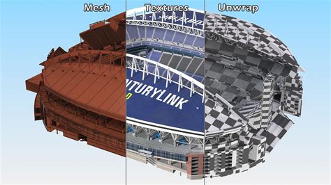 Lumen Field Multi Purpose Stadium 3d Model 229 3ds Blend C4d Fbx