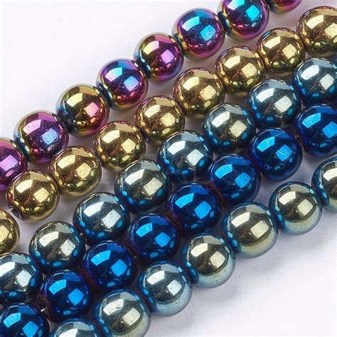 Non Magnetic Synthetic Hematite Beads Strands Lbeads