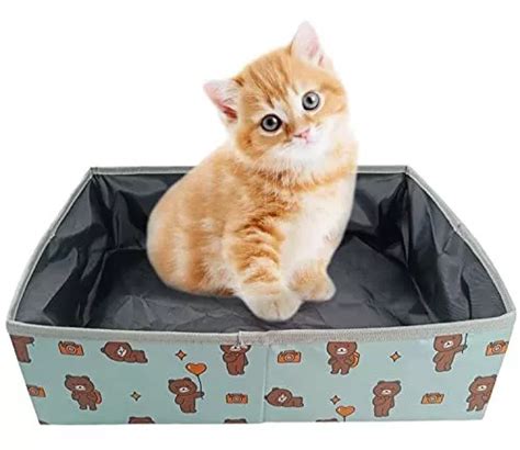 Litiere De Voyage Pour Chat Pliable Xl Bac Litiere Pour Chats Portable