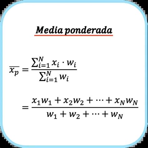 Media ponderada fórmula ejemplos calculadora