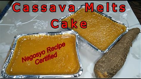 Trending Cassava Cake Recipecassava Melts Cassava Flan Youtube