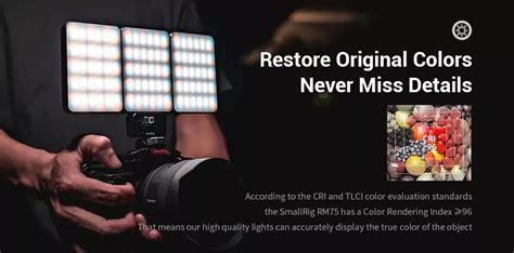 SmallRig RM75 Mini On Camera LED Video Light 3290 Design Info