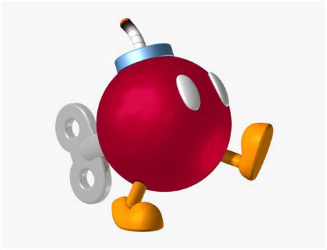 Mario Red Bob Omb, HD Png Download - kindpng