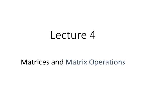 Solution Linear Algebra Matrice And Matrix Operations Studypool