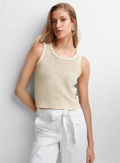 Knit Camis And Sweater Vests For Women Simons Canada