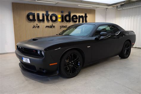 Dodge Challenger M M Matte Black M Hg Black Stripes