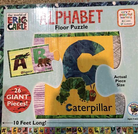 The World Of Eric Carle Alphabet Giant Floor Puzzle 26pc 10ft Long