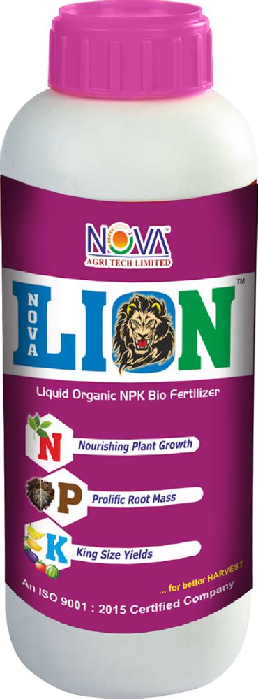 Bio Tech Grade Packaging Size 500 Ml 1 Liter And 5 Liter NOVA LION