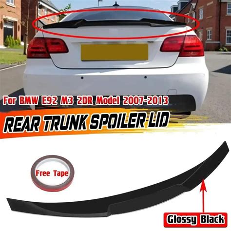 P M Psm Car Rear Trunk Spoiler Wing Lid Wing Lip For Bmw E M Dr