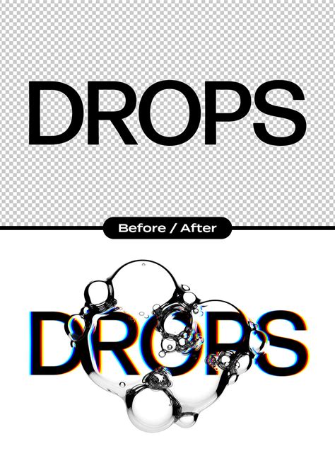 Water Drops Text Effect In 2024 Text Effects Graphic Design Text Text Tutorial