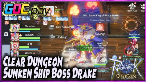 GACHA PET HOKI LAGI KILL BOSS DRAKE Di DUNGEON SUNKEN SHIP RAGNAROK