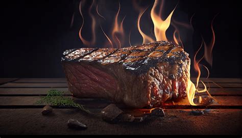 Premium AI Image Grilled Meat Steak Ai Based Illustration