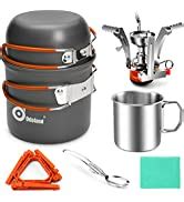 Amazon Odoland Pcs Camping Cookware Mess Kit Lightweight Pot