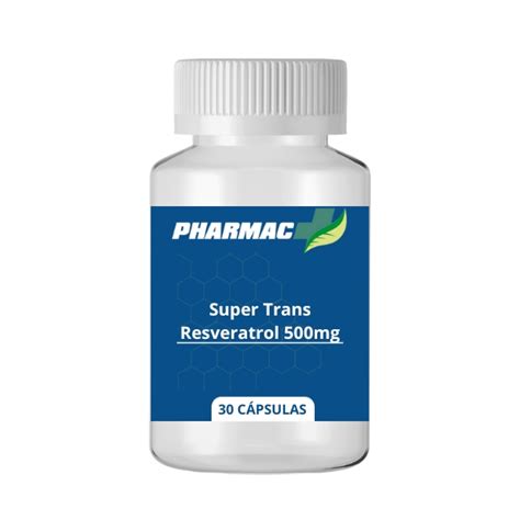 Trans Resveratrol 500mg 30 Cápsulas Pharmac