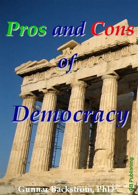 Pros and Cons of Democracy (ebook), Backstrom, Gunnar | 9789197955232 ...