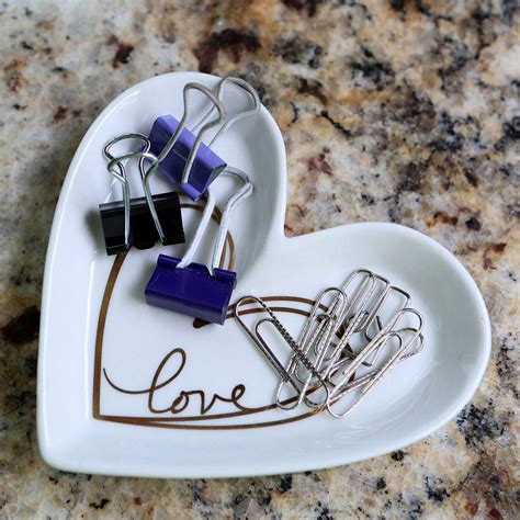 Heart Shaped Trinket Dish Medium My Wedding Favors Mwf