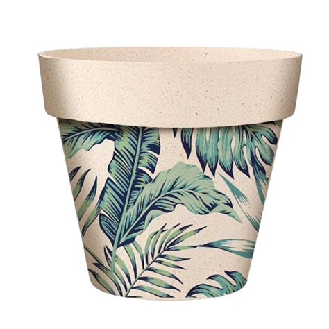 Cache Pot En Fibre De Bambou Jungle 12 Cm