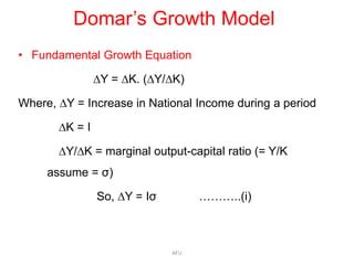 Harrod domar model of growth | PPT