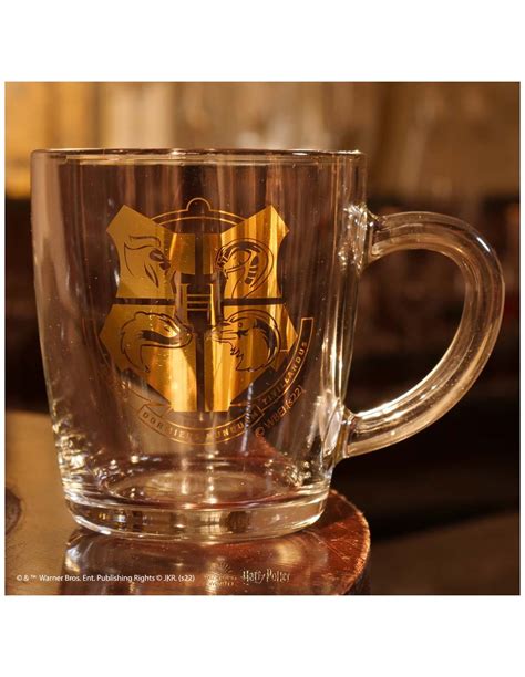 Mug Poudlard Or En Verre Arribas Harry Potter