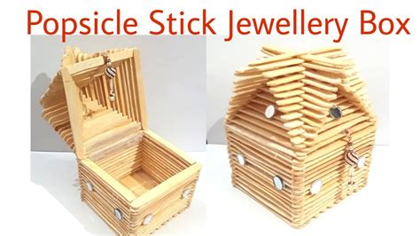 Popsicle Stick Craft Idea How To Make Jewellery Box From Ice Cream