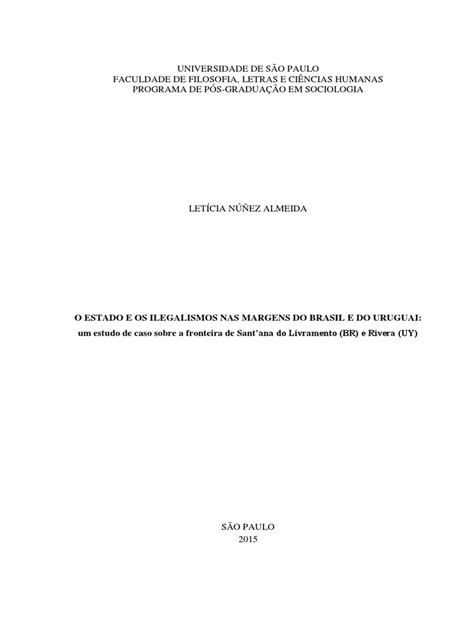 State & Illegalities at Brazil-Uruguay Border: Case of Sant'ana do ...