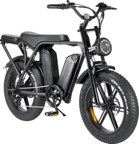 Ouxi V Model Zwart Dubelle Accu Elektrische Fatbikes