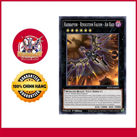 Thẻ Bài Yugioh Chính Hãng Raidraptor Revolution Falcon Air Raid