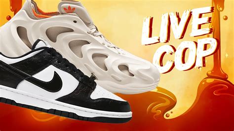 LIVE COP Nike Dunk Low World Champs PANDA Adidas AdiFom Q YouTube