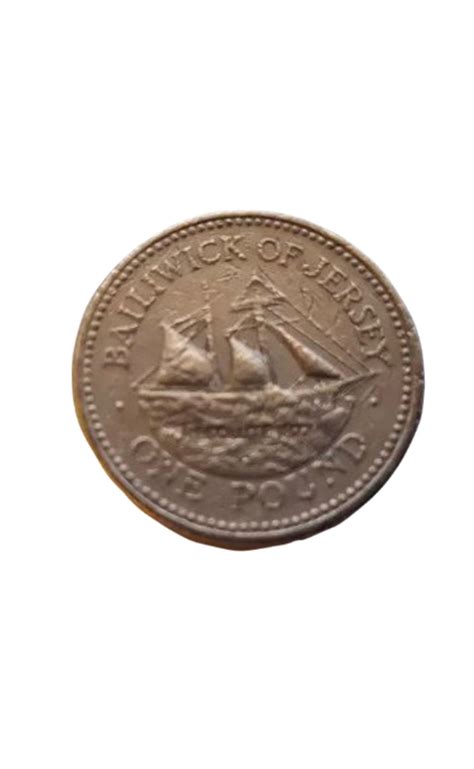 1998 One Pound Coin Bailiwick Of Jersey Schooner Resolute Ship Etsy