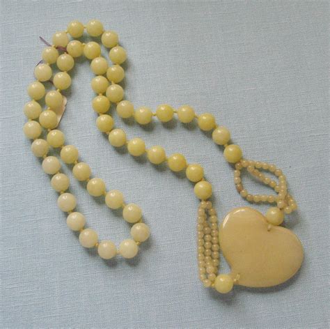 Beautiful Yellow Jade Necklace