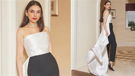 Aditi Rao Hydari Shows Off Impeccable Sense Of Style In White Satin Top