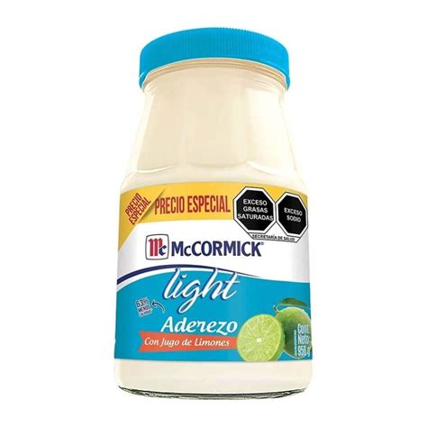 Aderezo de mayonesa McCormick light con limón 950 g Walmart