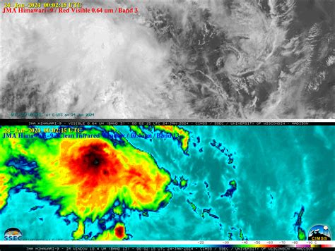 Tropical Cyclone Kirrily in the Coral Sea - Satellite News