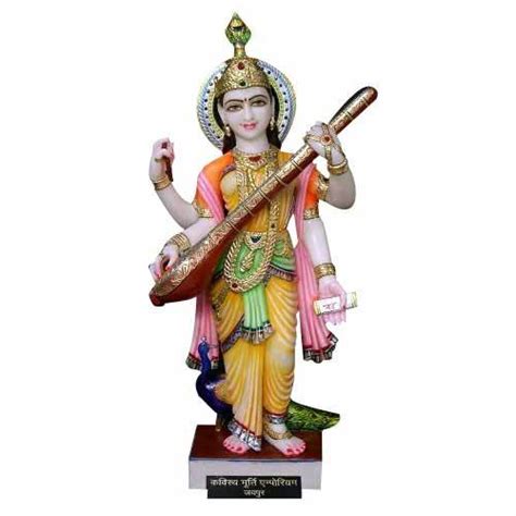 Hindu Marble Saraswati Statue For Temple At Rs In Jaipur Id