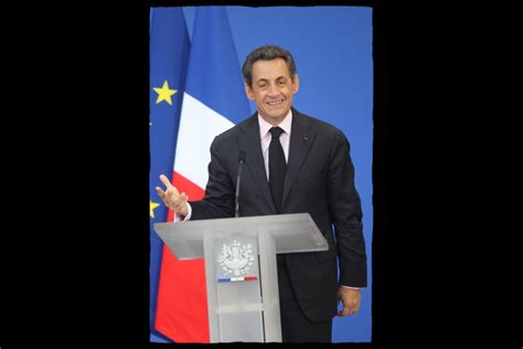 Photo : lors du discours de Nicolas Sarkozy, le mercredi 19 janvier