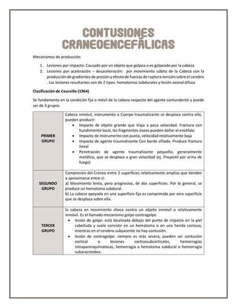 Contusiones Craneoencefálicas Medfactory uDocz