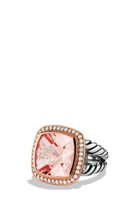 David Yurman Albion Ring With Morganite Diamonds And Rose Gold Nordstrom