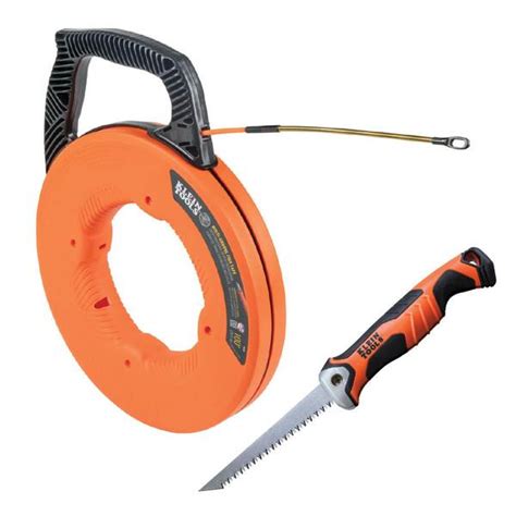 Klein Tools Multi Groove Fiberglass Ft Fish Tape With Spiral Steel