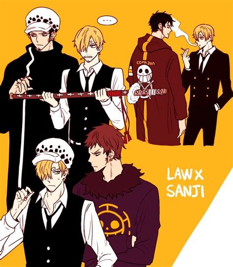 Trafalgar Law X Sanji Vinsmoke One Piece Ships Lawsan North Blue Boys One Piece Ship One