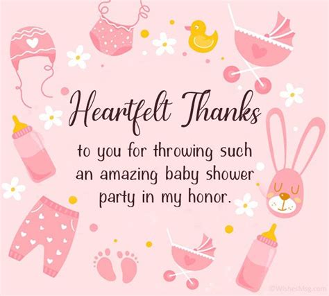 Baby Shower Thank You Messages And Wordings Wishesmsg Baby Shower