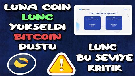 LUNA COİN LUNC YÜKSELİS GELDİ BİTCOİN DÜŞTÜ LUNC SON DAKİKA ACİL