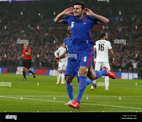 Harry Maguire (Man Utd) of England celebrates his goal during World ...