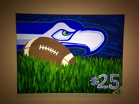 seahawks | 11x14 canvas, Pet portraits, Painting