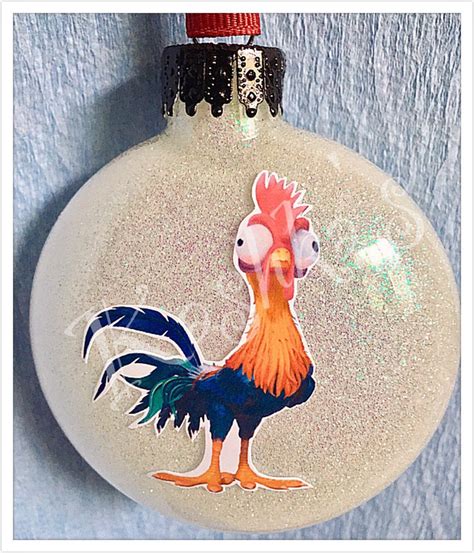 Moanas Hei Hei Chicken Christmas Ornament Hei Hei Chicken Etsy