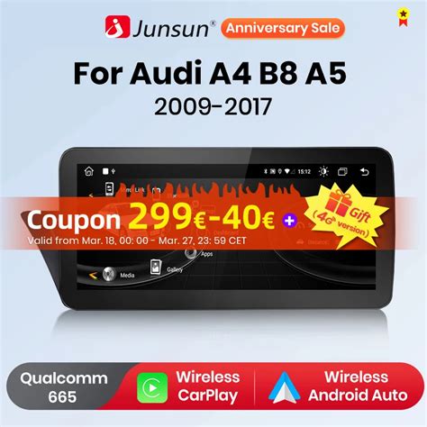 Junsun Autoradio Carplay Sans Fil Qualcomm Dsp Android Auto