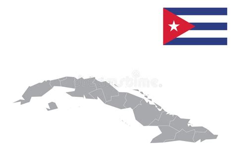 Cuba Map With Flag Stock Vector Illustration Of America 177037558