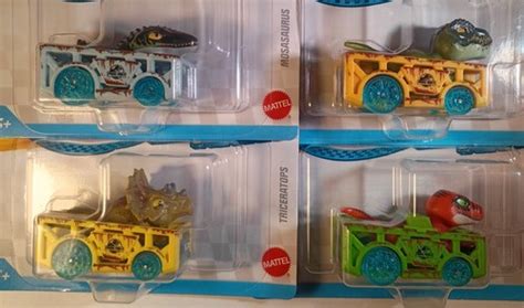 Hot Wheels Racer Verse Jurassic World Rebirth X4 T Rex Raptor Trike Bad Packs EBay