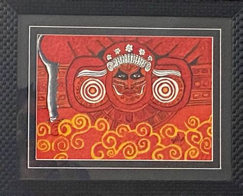 Theyyam Oil Painting